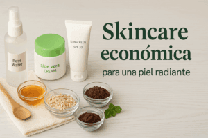 Rutina de skincare económica para piel radiante